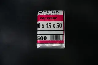 10 X 15 X 50 POLYPROP BAGS