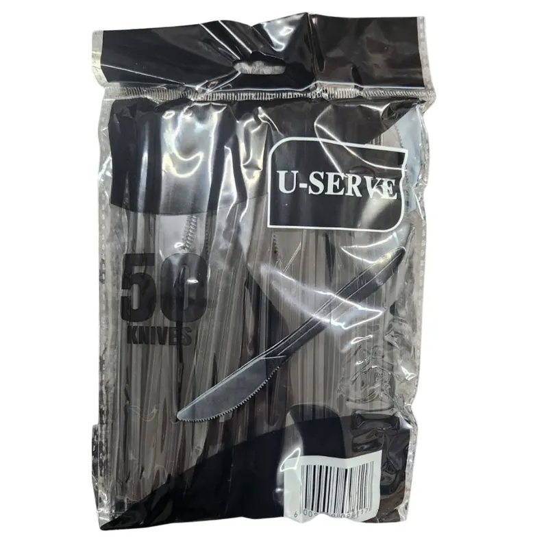 U-Serve Knives Black - 50s