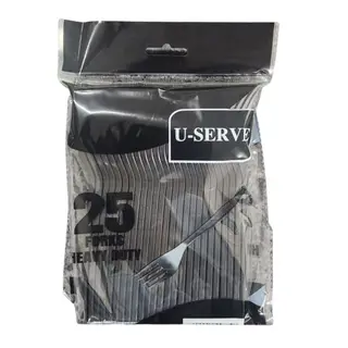 U-Serve Heavy Duty Forks Black - 25s