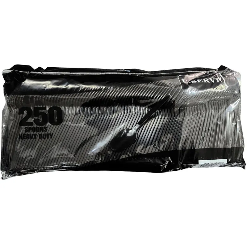U-Serve Heavy Duty Spoon Black - 250s