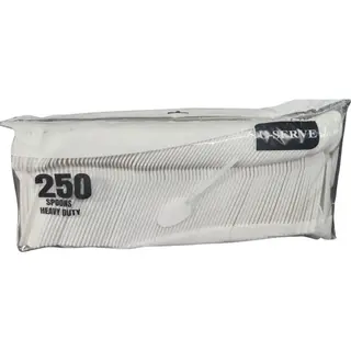 U-Serve Heavy Duty Spoon White - 250s