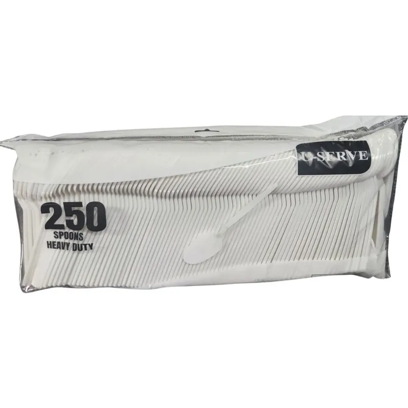 U-Serve Heavy Duty Spoon White - 250s