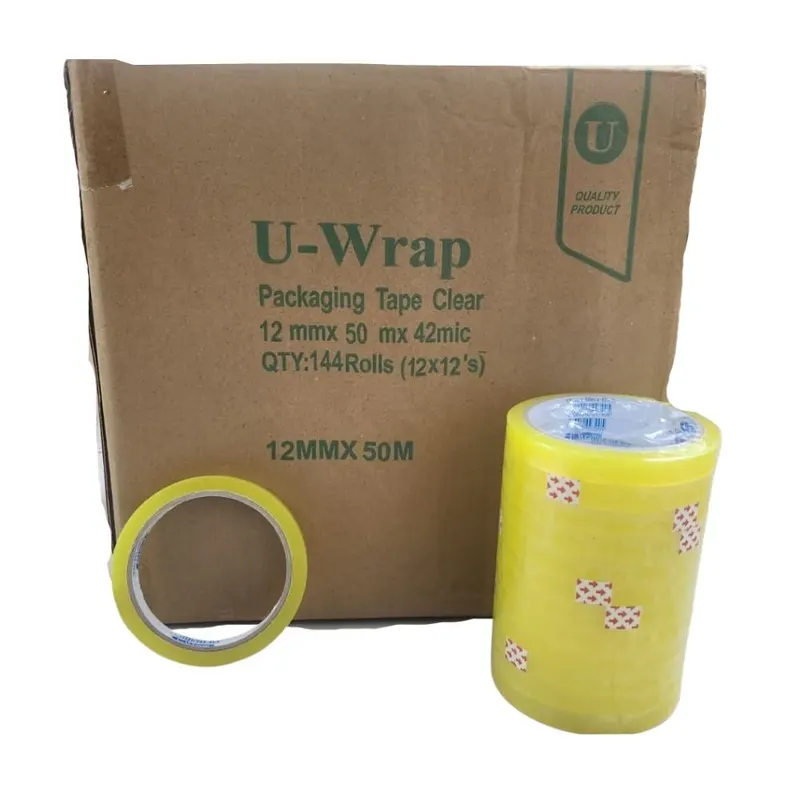 Clear Yellow Tape 12mm X 50m