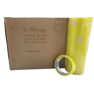 Clear Yellow Tape 24mm X 50m
