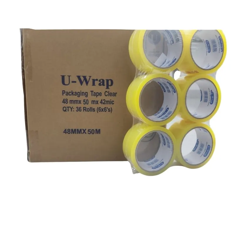Clear Yellow Tape 48mm X 50m